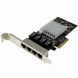 StarTech.com ST4000SPEXI 4ポート ギガビットイーサネット増設PCI Express LANカード Intel I350チップセット搭載NIC/ネットワークアダプタカード