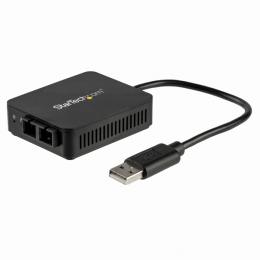 StarTech.com US100A20FXSC USB2.0-光ファイバー変換アダプタ100Base-FX2芯SCコネクタマルチモードWindows/Mac/Linux対応USBネットワークアダプタ