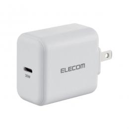 ELECOM ACDC-PD2130WH ノートPC用ACアダプター/USB充電器/USB Power Delivery認証/30W/USB-C1ポート/スイングプラグ/ホワイト