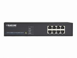 ブラックボックス LGB408A-R2 ギガビットスイッチ 8ポート ファンレス仕様