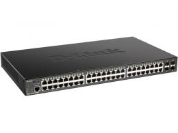 D-Link(ディーリンク) DGS-1250-52XMP/A1 DGS-1250-52XMP ギガビットL2スマートマネージドスイッチ、PoE+対応(最大370W給電)、10/100/1000BASE-Tポート×48、10G SFP+スロット×4、リミテッドライフタイム保証対象