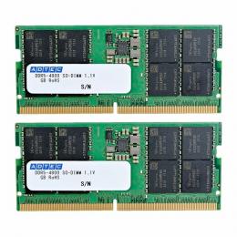 ADTEC ADS4800N-H16GW DDR5-4800 SODIMM 16GB×2枚