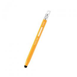 ELECOM P-TPENCEYL スマートフォン・タブレット用タッチペン/六角鉛筆型/ストラップホール付き/超感度タイプ/ペン先交換可能/イエロー