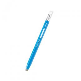 ELECOM P-TPENSEBU スマートフォン・タブレット用タッチペン/六角鉛筆型/ストラップホール付き/導電繊維タイプ/ペン先交換可能/ブルー