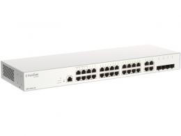 D-Link(ディーリンク) DBS-2000-28/A2-D6 DBS-2000-28/A2 6年間ライセンスパック(無償ライセンス1年含)、Nuclias対応ギガビットL2スマートスイッチ、10/100/1000BASE-Tポート×28(SFPコンボスロット×4)