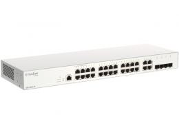 D-Link(ディーリンク) DBS-2000-28/A2-D8 DBS-2000-28/A2 8年間ライセンスパック(無償ライセンス1年含)、Nuclias対応ギガビットL2スマートスイッチ、10/100/1000BASE-Tポート×28(SFPコンボスロット×4)