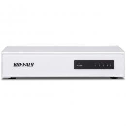 BUFFALO LSW4-TX-5NS/WHD 10/100Mbps対応 スイッチングHub 金属筐体/電源内蔵モデル 5ポート ホワイト