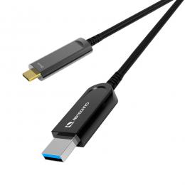 ADTECHNO AUN-3M2-005 10Gbps対応光ファイバUSBケーブル A-C 5m
