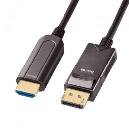 サンワサプライ KC-DPHDFB100 DisplayPort-HDMI変換光ファイバーケーブル（10m）