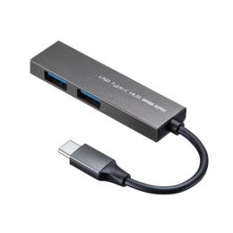 サンワサプライ USB-3TCH24SN USB Type-C 2ポートスリムハブ