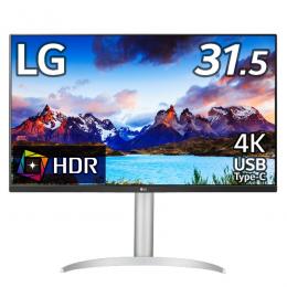 LG 32UP550N-W 液晶ディスプレイ 31.5型/3840×2160/HDMI、DisplayPort、USB Type-C/ホワイト/スピーカー：あり/VAパネル/フリッカーセーフ/PD 90W/ブルーライト低減/3年保証