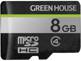 グリーンハウス GH-SDM-D8G microSDHCカード クラス4 8GB