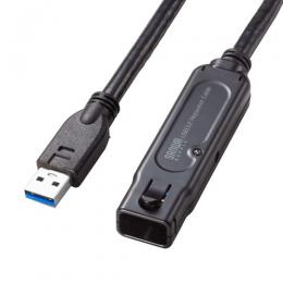 サンワサプライ KB-USB-RLK310 USB3.2アクティブリピーターケーブル 10m（抜け止めロック機構付き）