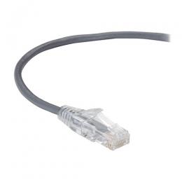 ブラックボックス C6APC28-GY-15 Slim-net CAT6A細径パッチケーブル 28AWG 灰 500MHz PVC 4.5m