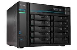 ASUSTOR AS7110T LOCKERSTOR 10 Pro 10ベイ Intel Xeon 第9世代 Quad-Core CPU 最大4.6GHz 8GB ECC DDR4-2666 高速の10GbE、2.5GbE x3 LAN/USB3.2 Gen 2 M.2 NVMe SSD Wake-on-LAN 5年保証