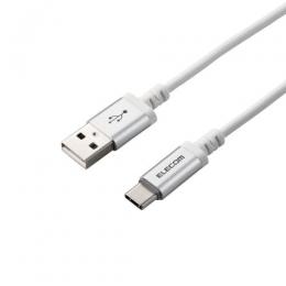 ELECOM MPA-ACT12WH USB-A to USB Type-Cケーブル/LEDライト付き/タッチセンサー/1.2m/ホワイト