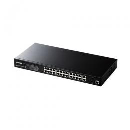 VIVOTEK AWGEV284C370 AW-GEV-284C-370 24ポート Smart PoEスイッチ (24P GbE PoE + 4P GbE(RJ45x2+SFPx2)) (PoE+対応)
