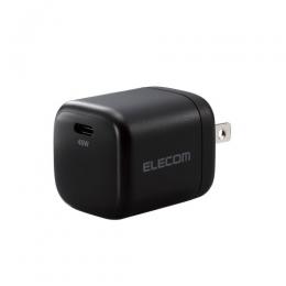 ELECOM ACDC-PD2245BK ノートPC向けACアダプター/USB充電器/USB Power Delivery認証/45W/Type-C1ポート/スイングプラグ/ブラック