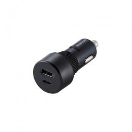 ELECOM MPA-CCU15BK シガーチャージャー/抜け防止/27W/USB Type-C×1/USB-A×1/ブラック