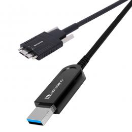 ADTECHNO AUN-4M1-015 5Gbps専用 光ファイバUSBケーブル A（オス）-MicroB（オス） 15m