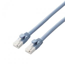 ELECOM LD-GPAT/BU5/ID LANケーブル/仕様固定/CAT6A/爪折れ防止/5m/ブルー