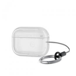 ELECOM AVA-AP4UCCR AirPods Pro 第2世代対応アクセサリ/ソフトケース/カラビナ付き/クリア