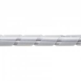 サンワサプライ CA-SP15W-5N ケーブルタイ（スパイラル・ホワイト）5m巻き・内寸直径15mm
