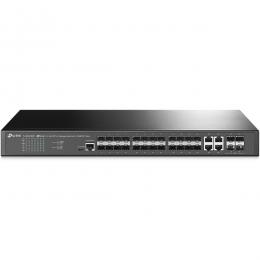 TP-LINK TL-SG3428XF(UN) JetStream 24ポート SFP L2+マネージスイッチ（4x 10GE SFP+スロット搭載）