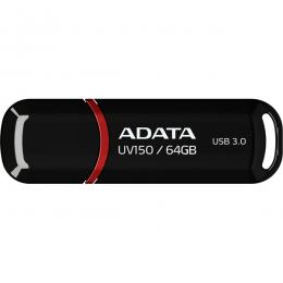 ADATA AUV150-64G-RBK USBメモリ UV150 64GB USB3.2 Gen1対応 キャップ式 ブラック /5年保証