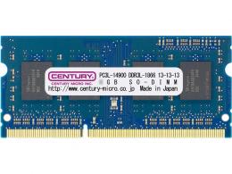 センチュリーマイクロ CK4GX2-SOD3LU1866 ノート用 PC3L-14900/DDR3L-1866 8GB kit(4GBx2) 204pin SODIMM 1.5/1.35V共用 日本製
