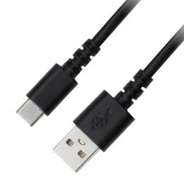 グリーンハウス GH-UCACA20-BK USB Type-A -USB Type-C 充電/データ転送ケーブル 2m ブラック