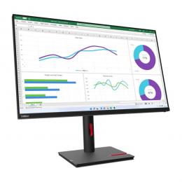 レノボ 63D3GAR1JP ThinkVision T32h-30 （31.5型/2560×1440/DisplayPort x1、HDMI x1、USB Type-C x1/黒/スピーカーなし）