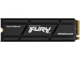 Kingston SFYRDK/4000G FURY Renegade PCIe 4.0 NVMe M.2 SSD 4TB 3D TLC NAND W/ HEATSINK 最大読取7300MB/秒、最大書込7000MB/秒