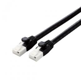 ELECOM LD-GPAT/BK5/RS LANケーブル/CAT6A対応/EU RoHS指令準拠/爪折れ防止/簡易パッケージ仕様/5.0m/ブラック