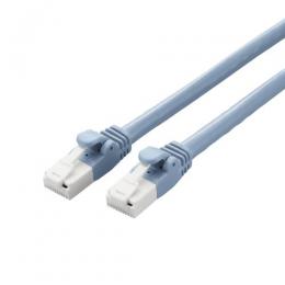 ELECOM LD-GPAT/BU1/RS1 LANケーブル/CAT6A対応/EU RoHS指令準拠/爪折れ防止/簡易パッケージ仕様/1m/ブルー/10個セット