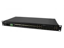 Transition SM24DP4XA-JP (20) 100/1000Base-X SFP Slots + (4) 100/1000Base SFP/RJ-45 Combo Ports + (4) 1G/10GBase-X SFP+ Slots