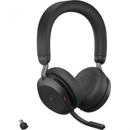Jabra 27599-999-889 Jabra 無線ヘッドセット USB-C 両耳MS認定 充電スタンド付「Jabra Evolve2 75 Link380c/390c MS Stereo Stand Black」