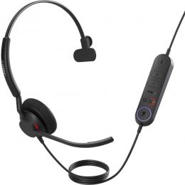 Jabra 4093-413-279 Jabra コンタクトセンターヘッドセット USB-A 片耳 MS認定 コントロールユニット付「Jabra Engage 40 - (Inline Link) USB-A MS Mono」