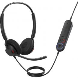 Jabra 4099-413-279 Jabra コンタクトセンター用ヘッドセット USB-A 両耳 MS認定 コントロールユニット付「Jabra Engage 40 - (Inline Link) USB-A MS Stereo」