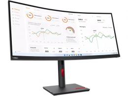 レノボ 63D4GAR1JP ThinkVision T34w-30 （34型/3440×1440/DisplayPort x1、HDMI x1、USB Type-C x1/黒/スピーカーなし）