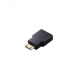 ELECOM AD-HDACS3BK HDMI変換アダプター/AF-CM(mini)/スリムタイプ/ブラック