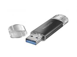 I-O DATA U3C-STD128G/K USB-A＆USB-C搭載USBメモリー（USB3.2 Gen1） 128GB ブラック