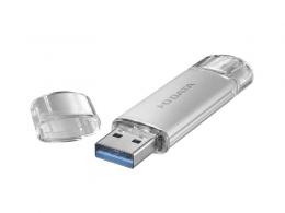 I-O DATA U3C-STD128G/S USB-A＆USB-C搭載USBメモリー（USB3.2 Gen1） 128GB シルバー