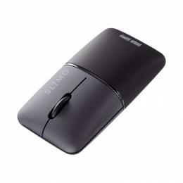 サンワサプライ MA-BBS310BK 静音BluetoothブルーLEDマウス SLIMO (充電式・ブラック)