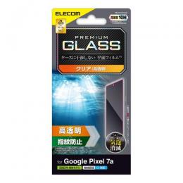ELECOM PM-P231FLGG Google Pixel 7a用ガラスフィルム/高透明