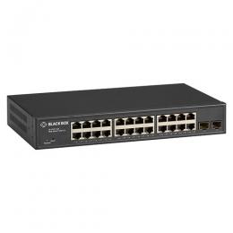 ブラックボックス LGB2126A ギガビットスイッチ 24ポート 10/100/1000B-T(24) + SFP(2) ファンレス仕様