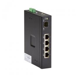 ブラックボックス LIE401A INDRy 産業用スイッチ 4ポート 管理機能なし DC電源 10/100/1000BaseT(PoE+)x4 SFPx1