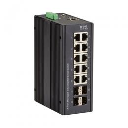 ブラックボックス LIG1014A INDRy 産業用スイッチ 10ポート 管理機能付 DC電源 10/100/1000BaseTx10 SFPx4