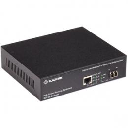 ブラックボックス LPS500A-MM-LC-R3 ギガビットメディアコンバータ PoE マルチモード 850 LC 電源内蔵