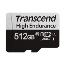 Transcend TS512GUSD350V 高耐久 microSDXC Class10 UHS-I U3 512GB (SDカード変換アダプタ付き)